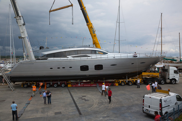 Pershing launched its third 108-foot maxi yacht
