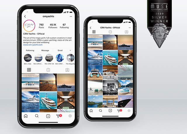 The CRN Instagram account is a Silver Winner at the 2020 Muse Creative Awards.
