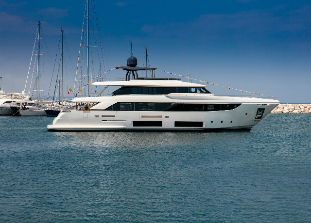 Technical launch of Custom Line's new Navetta 33, prior to its preview in Ibiza at the end of July