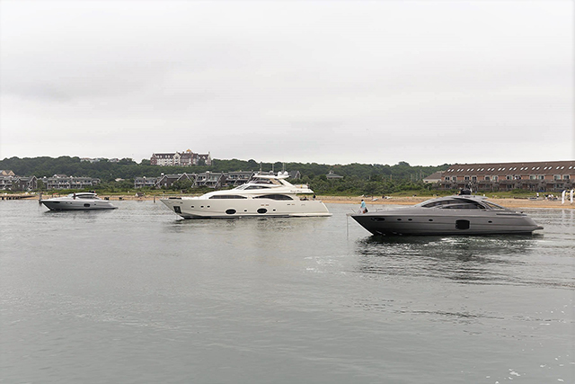 Ferretti Group America and Allied Marine entertains at their Navy Beach Rendez-Vous.<br />