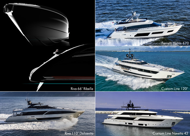 Ferretti Group prepares to shine with 5 new stars at the Cannes Yachting Festival 2018