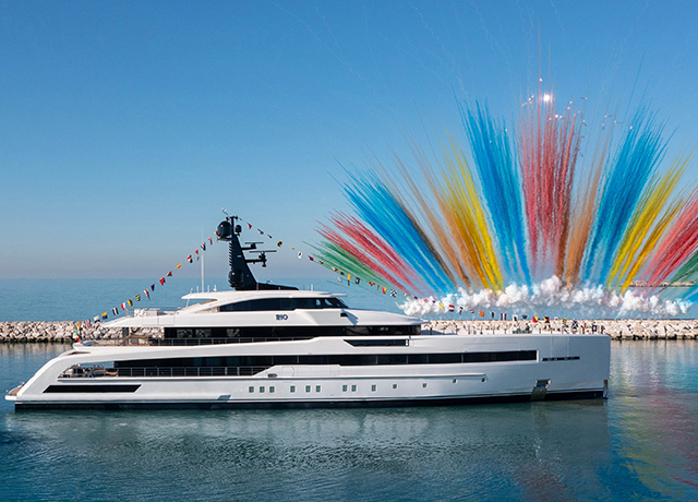 CRN launches M/Y RIO superyacht an icon of creativity and bespoke quality.