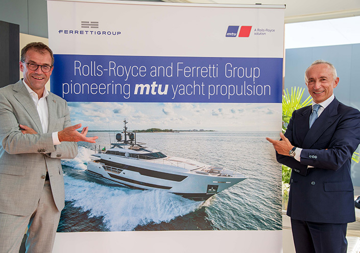 Rolls-Royce and Ferretti Group extend framework agreement for mtu yacht propulsion systems until the end of 2027. <br />
 