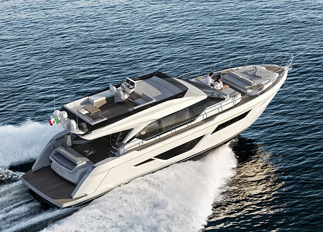 Ferretti Yachts 580: modern luxury has a new star.<br />
 