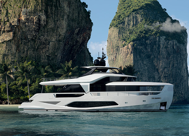 Ferretti Yachts extends the brand’s INFYNITO range with INFYNITO 80.<br />
 